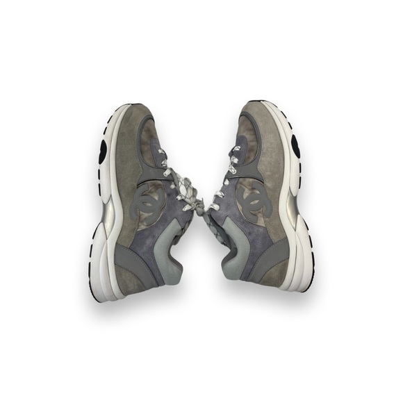 Chanel Low Top Trainer CC "Dark Grey" "3M" - Picture 2 of 16